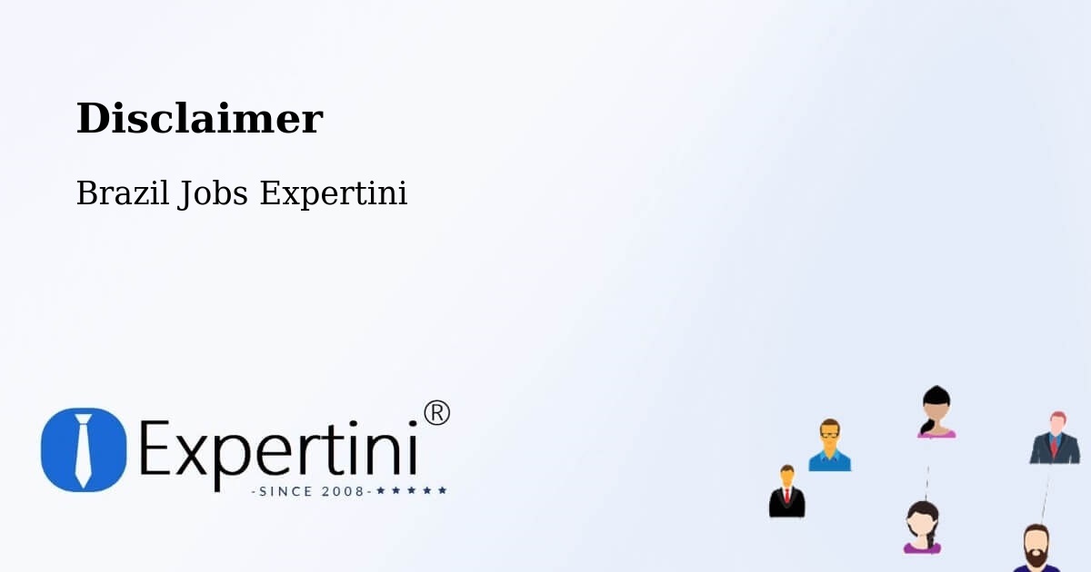 Disclaimer – Sobral - Brazil Jobs Expertini